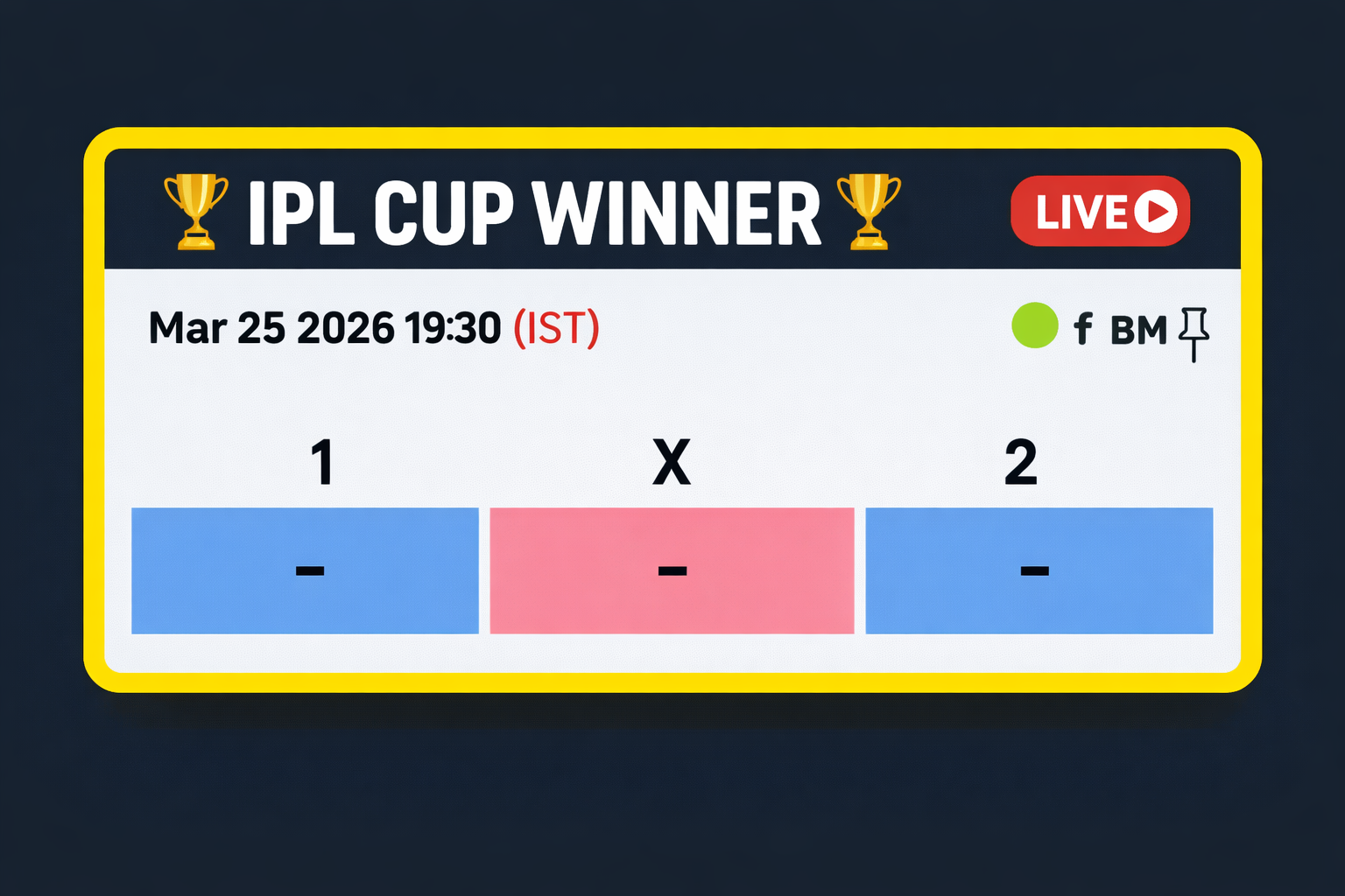 IPL Cup Rates